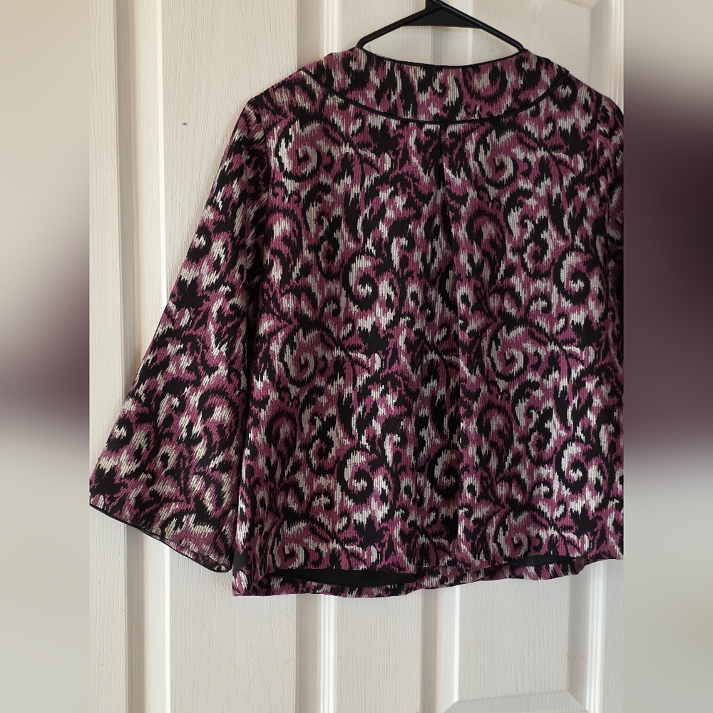 Element Pink And Black Patterned Button Down Shirt - image 8